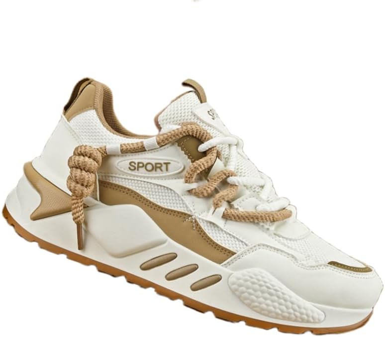 

Мужские повседневные спортивные кроссовки - дышащая резиновая подошва, шнуровка, подходят для бега и повседневной носки Hoalox, хаки