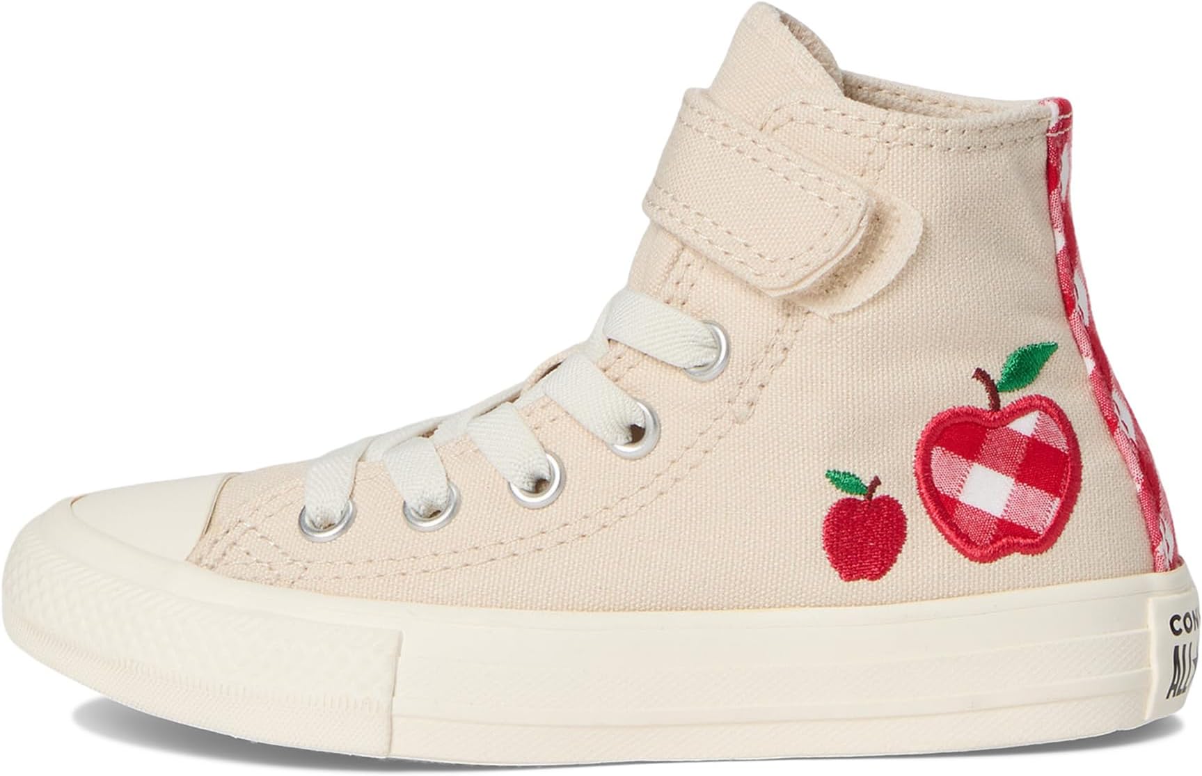 Кроссовки Converse Kids Chuck Taylor All Star Checkered Accents Easy On, цвет Light Dune/Egret/Red — фото 4