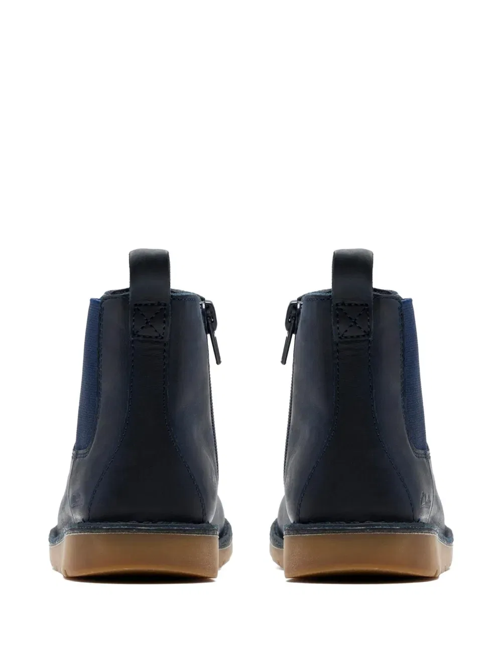 Ботинки на молнии до щиколотки Clarks Kids, синий — фото 3