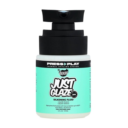 

Праймер для волос Just Glaze Silkening Fluid Blowout Primer для борьбы с пушистостью и блокировкой The Doux