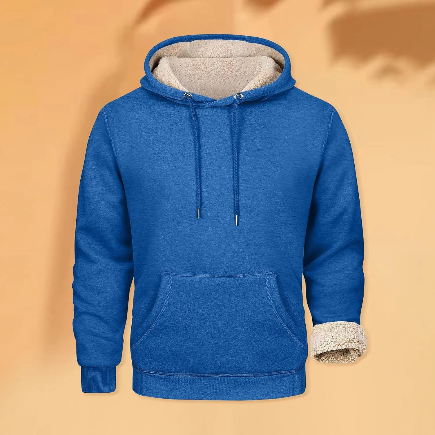 Толстовка с капюшоном для мужчин Sherpa Fleece Lined с карманами — фото 3