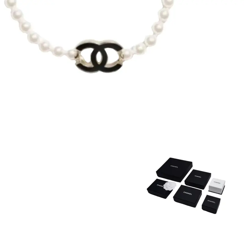 

Унисекс-ожерелье черное CHANEL, черный