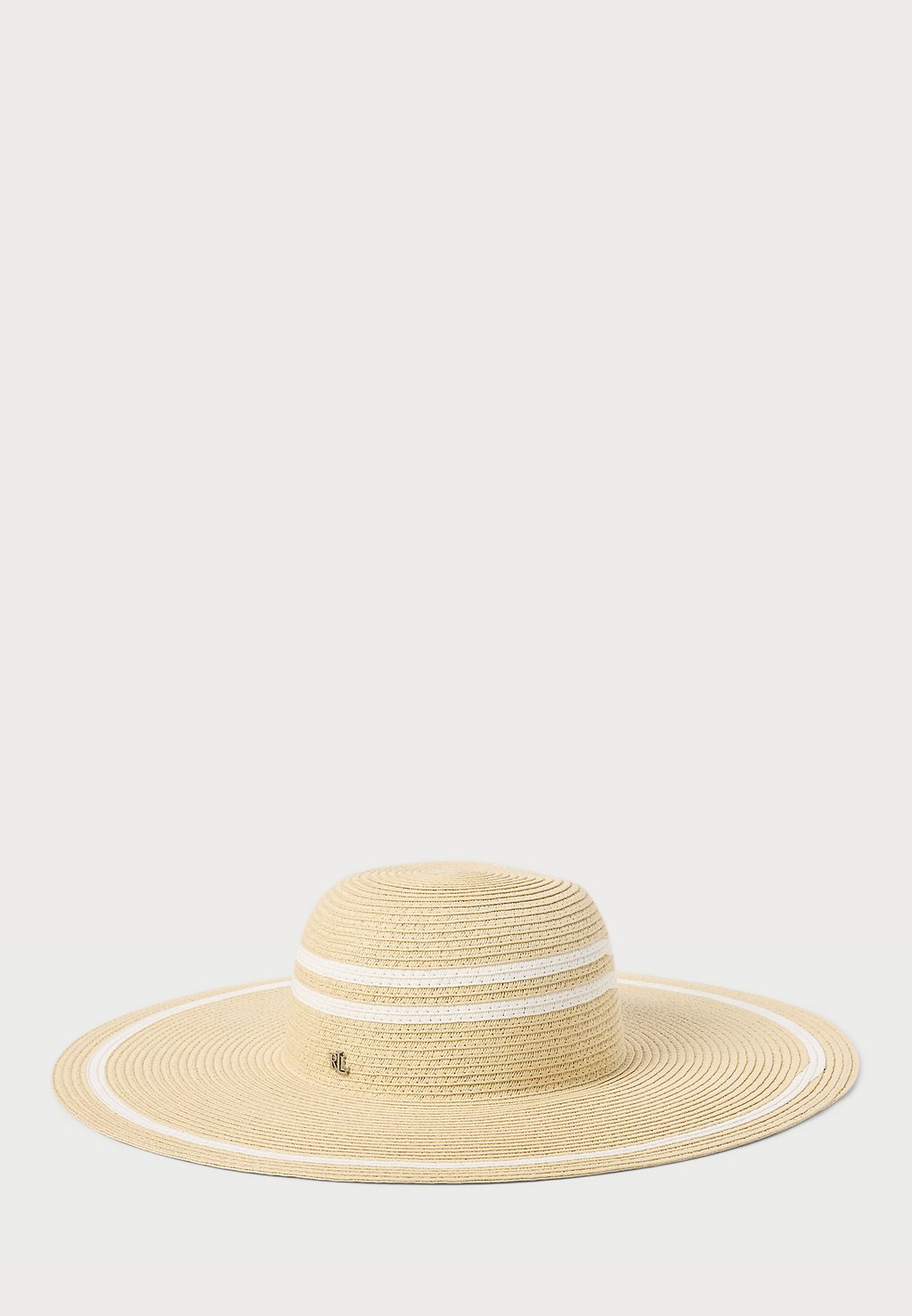 

Шляпа STRIPED STRAW SUN HAT Lauren Ralph Lauren, бежевый