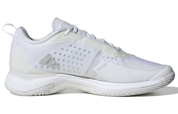 Кроссовки (WMNS) Adidas Avacourt Tennis Shoes 'Cloud White Silver Metallic', белый — фото 2