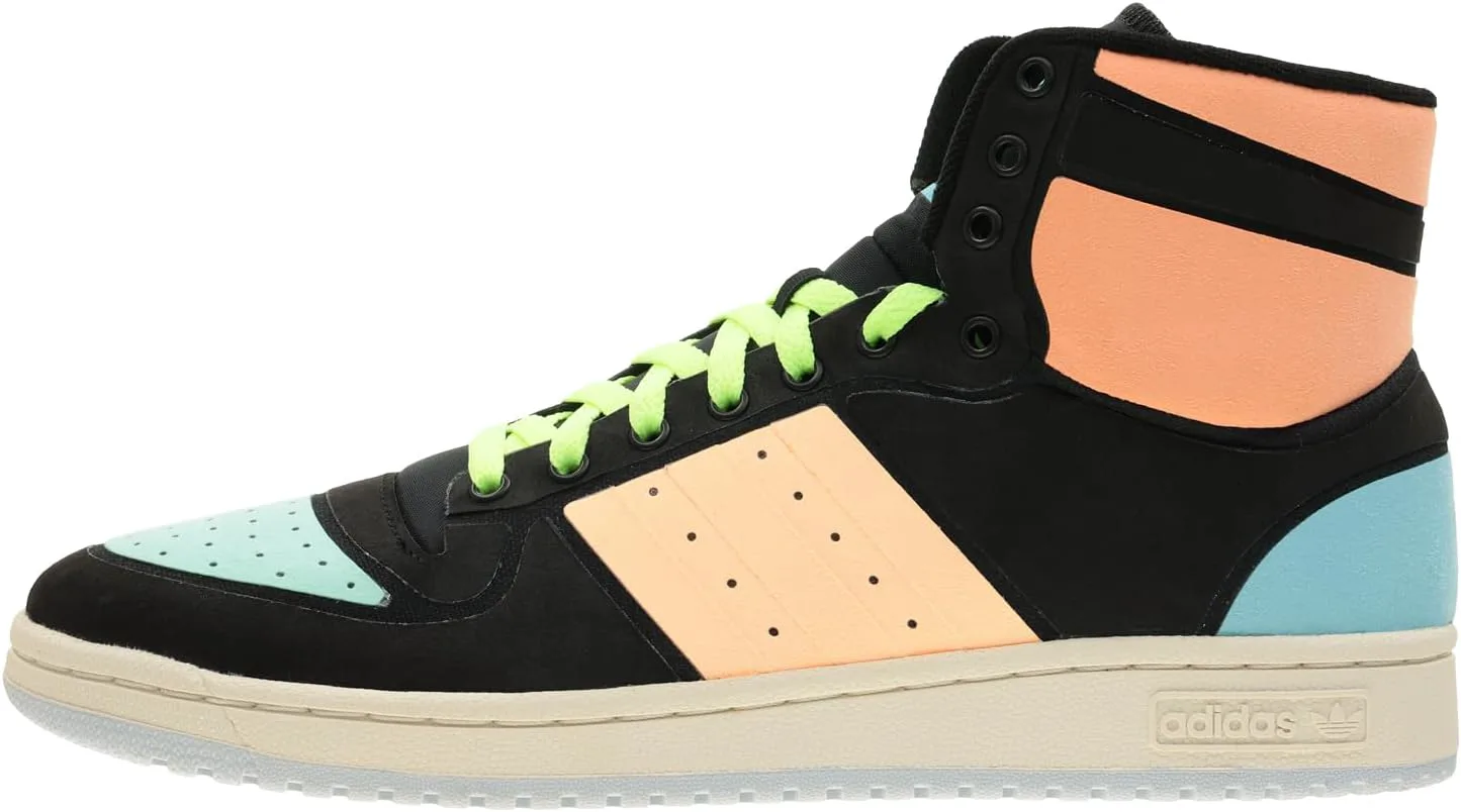 

Кроссовки Adidas Originals Mens Top Ten Hi, черный/розовый/голубой