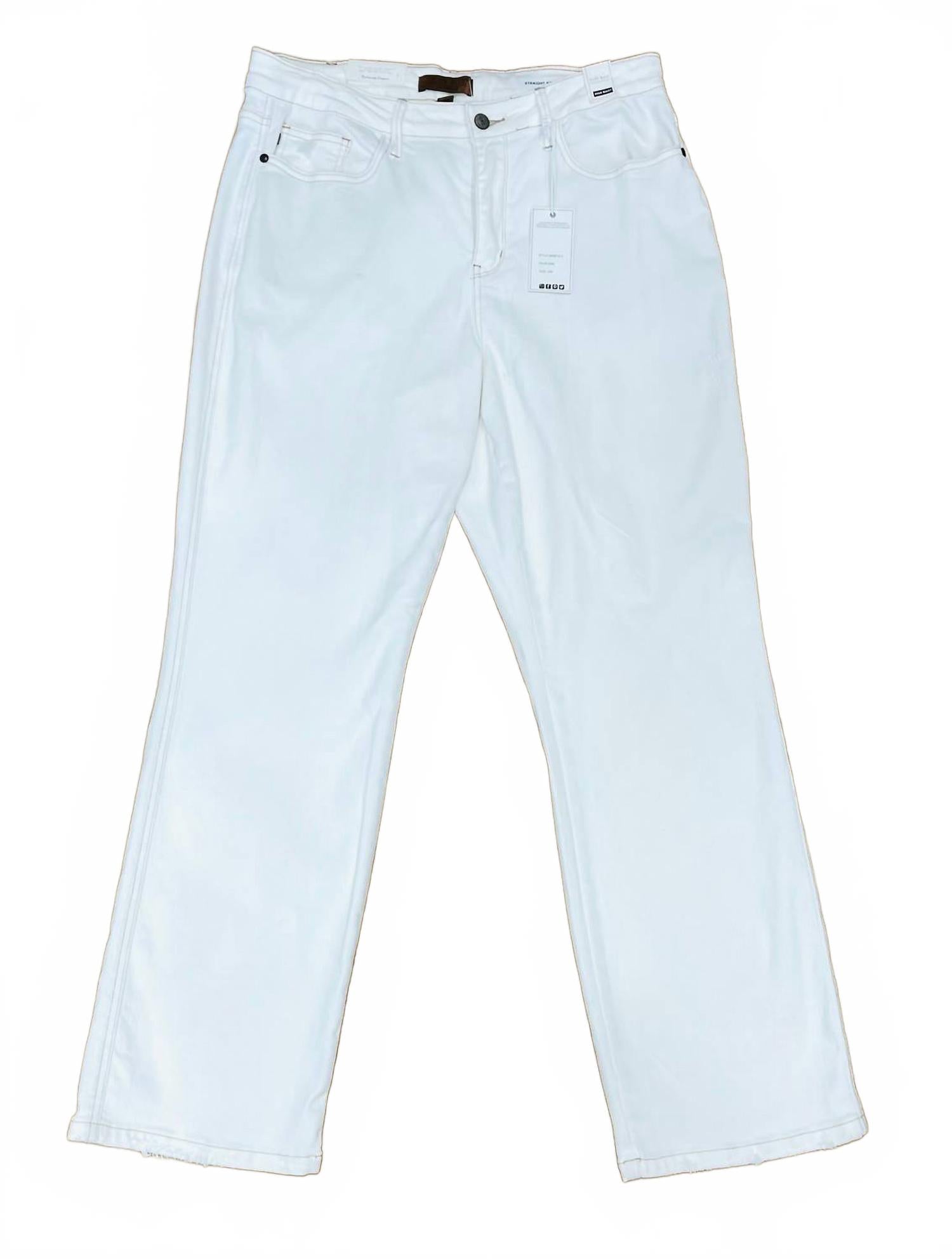 

Женские джинсы прямого кроя кремового цвета Judy Blue