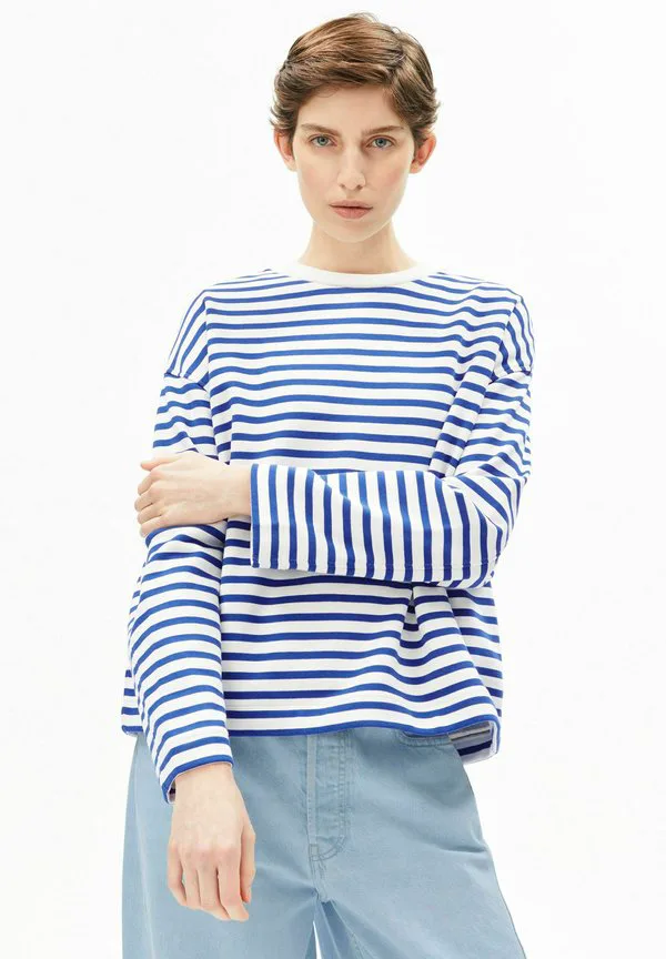 

Полосатая толстовка frankaa Armedangels, Undyed/Dynamo Blue, Синий, Полосатая толстовка frankaa Armedangels, Undyed/Dynamo Blue