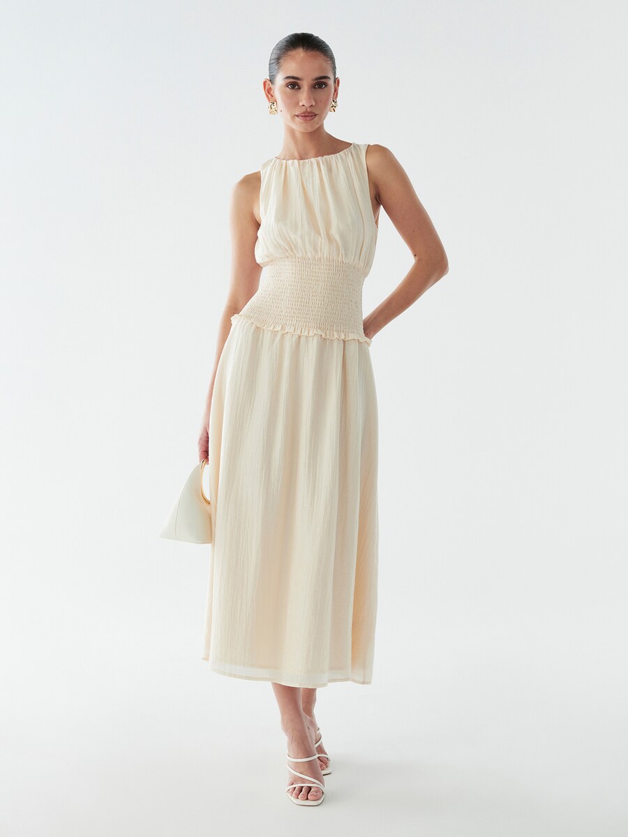 

Миди платье BWLDR Ellah, Cream