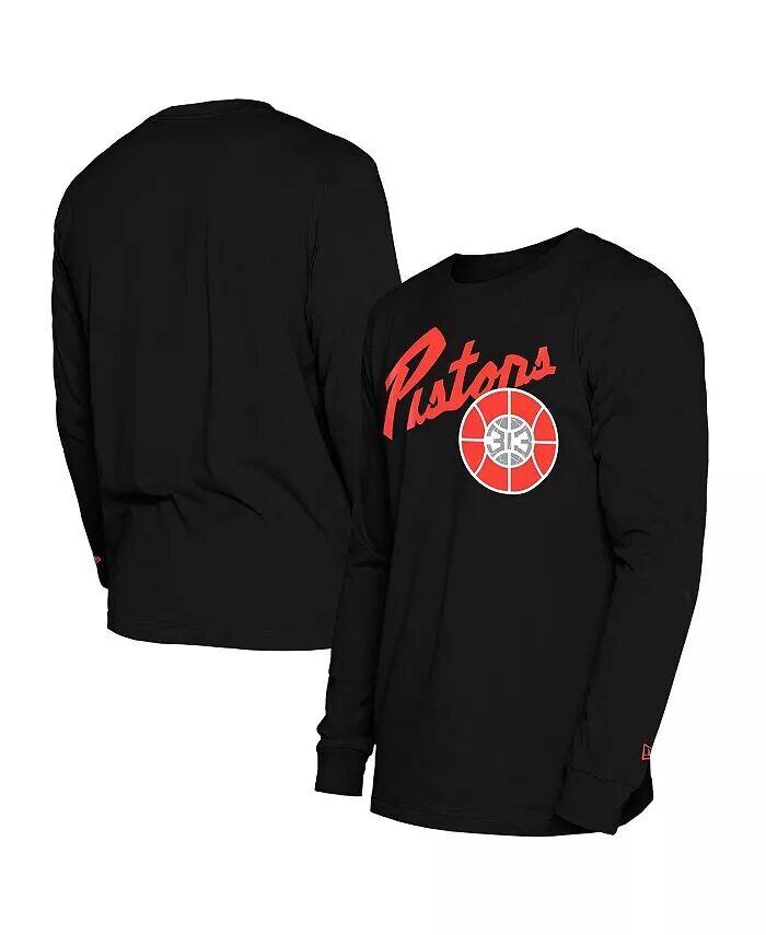 

Мужская черная футболка Detroit Pistons 2024/25 City Edition с длинным рукавом New Era