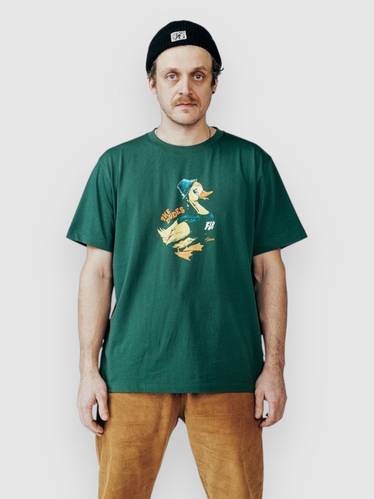 

Футболка The Dudes Fduck T-Shirt, bottle green, Зеленый, Футболка The Dudes Fduck T-Shirt, bottle green