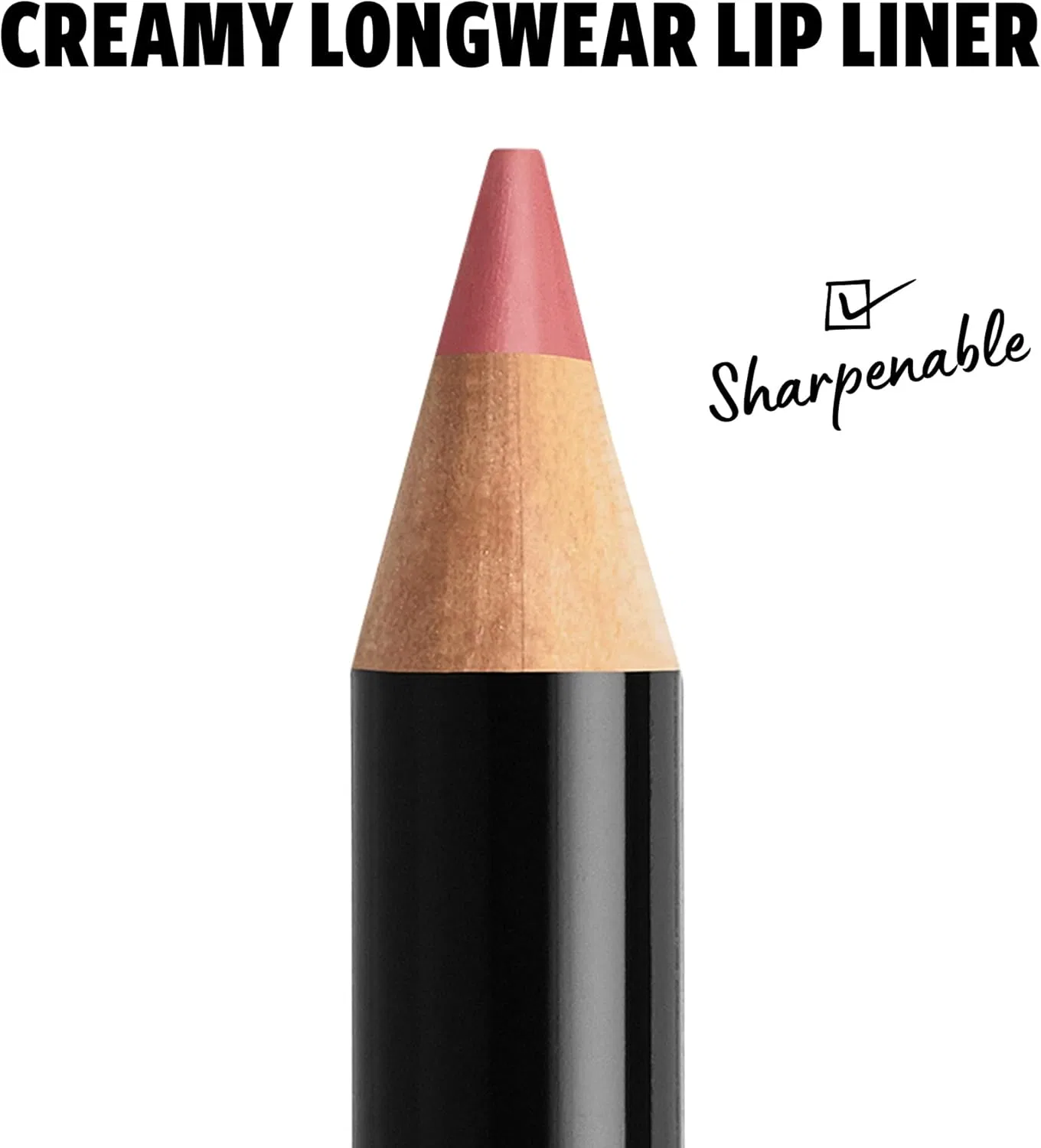 Карандаш для губ Slim Lip Liner Pencil NYX Professional Makeup, 1 шт, 0.14 унции, цвет 840 Rose — фото 3