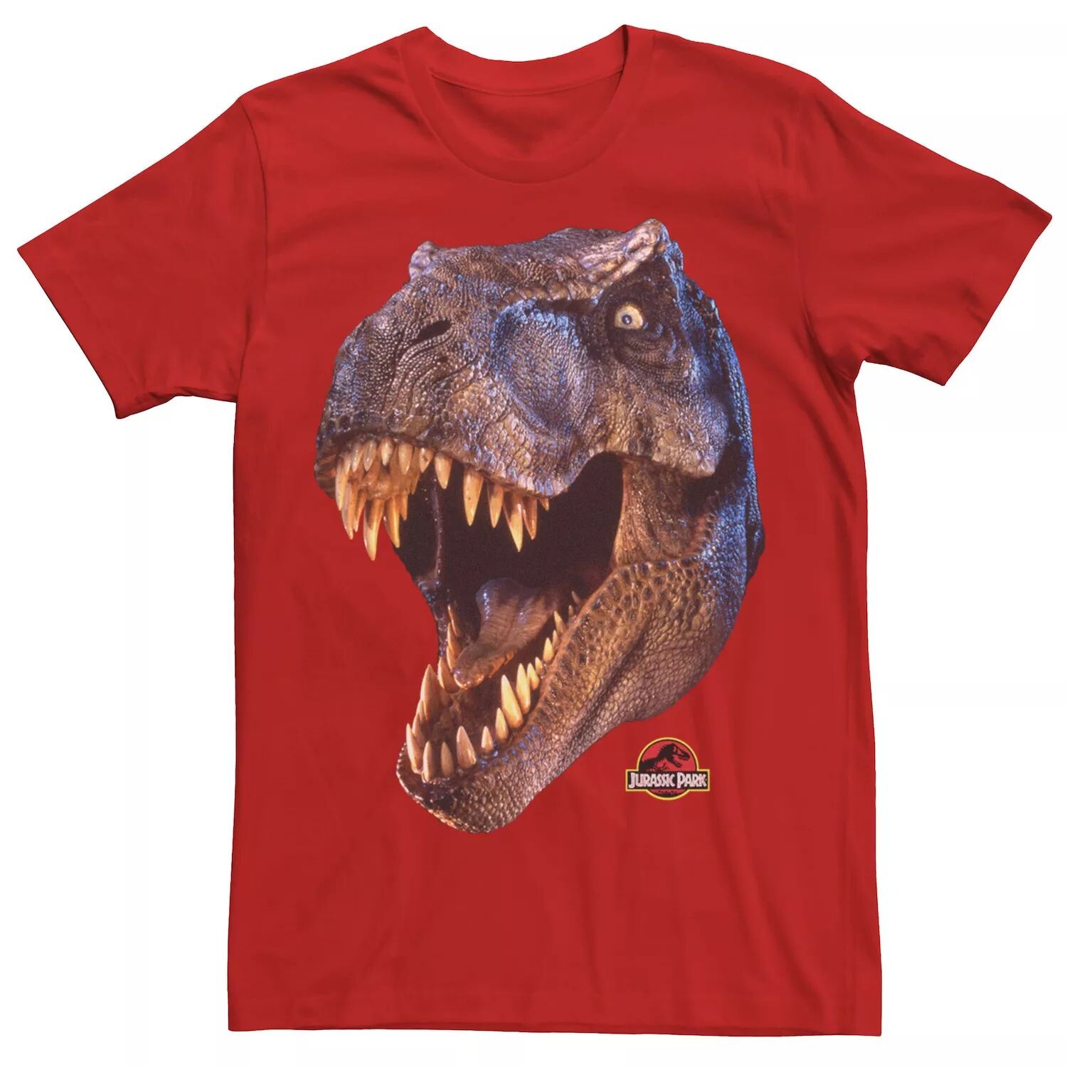 

Мужская футболка Jurassic Park T-Rex Head Roar Licensed Character, красный