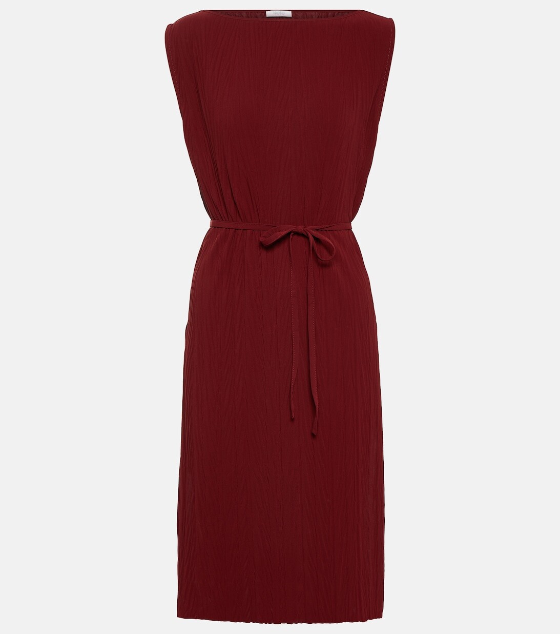 

Плиссированное платье из джерси Leisure Teulada MAX MARA, красный