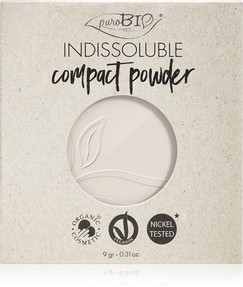 

Компактный пудровый наполнитель Indissouble Purobio Cosmetics, atspalvis t00 9 гр