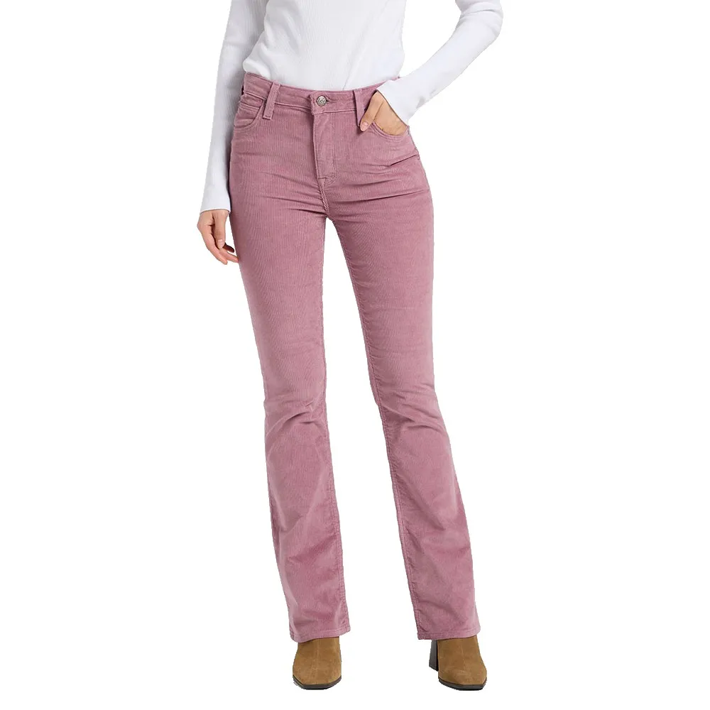 

Брюки Lee Breese Bootcut Skinny Fit, розовый