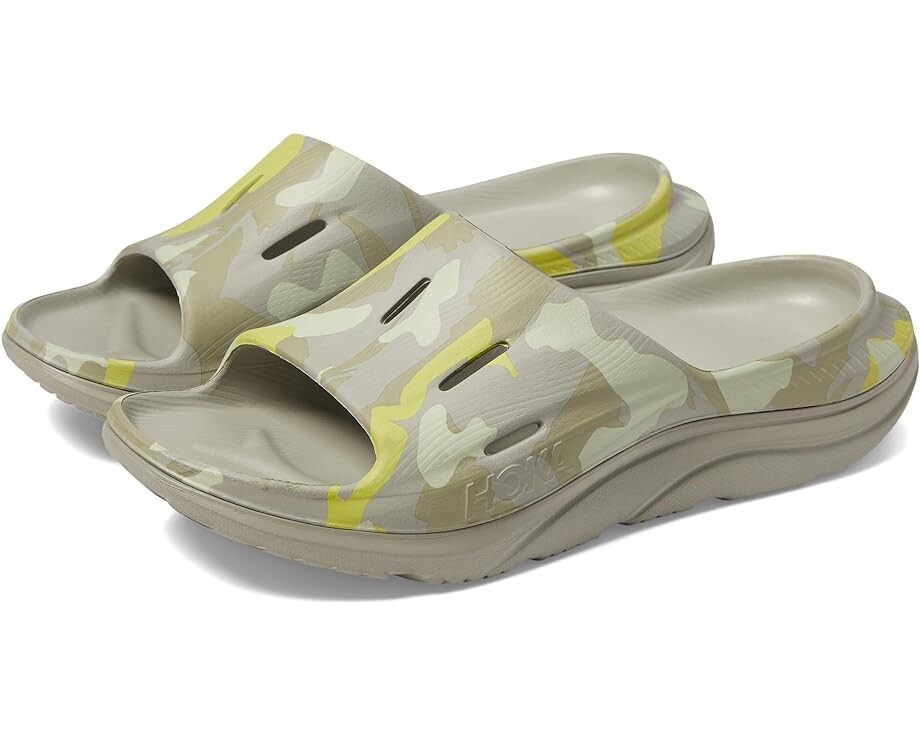 

Сандалии Hoka Ora Slide 3 Camo, цвет Barley/Seedling