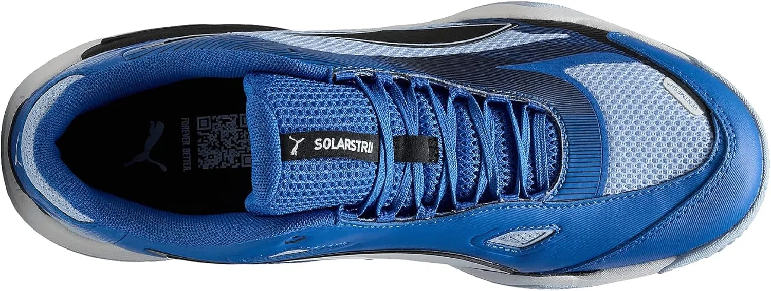 Кроссовки PUMA Unisex Solarstrike 4 для дома, Mountain Blue Puma Black Haute Tropic Puma White — фото 4