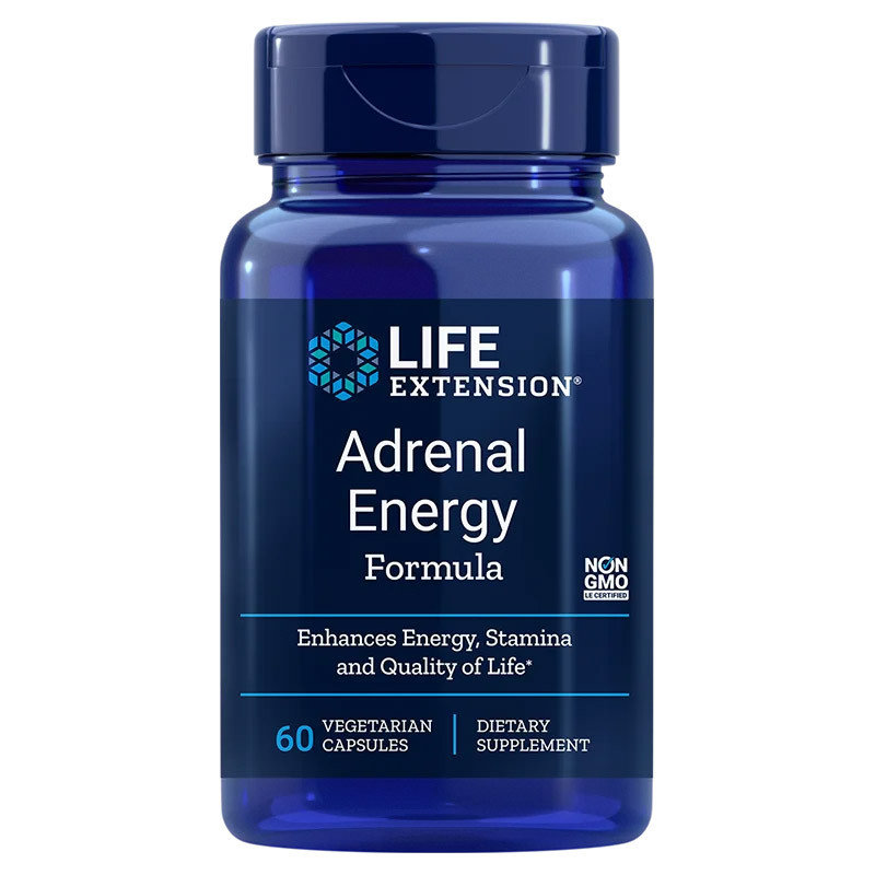 

Life Extension Adrenal Energy, Биологически активная добавка, 60 капсул Inna Marka