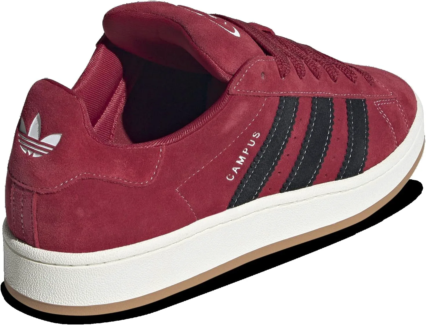 Кроссовки Adidas мужские Campus 00S с шнуровкой для повседневной носки - красные, красный/черный/белый — фото 3