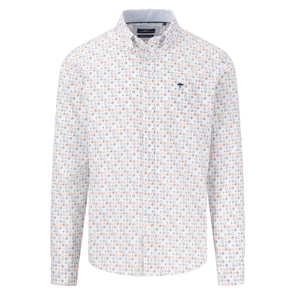 

Рубашка Fynch Hatton Colorful Combi Prints, белый