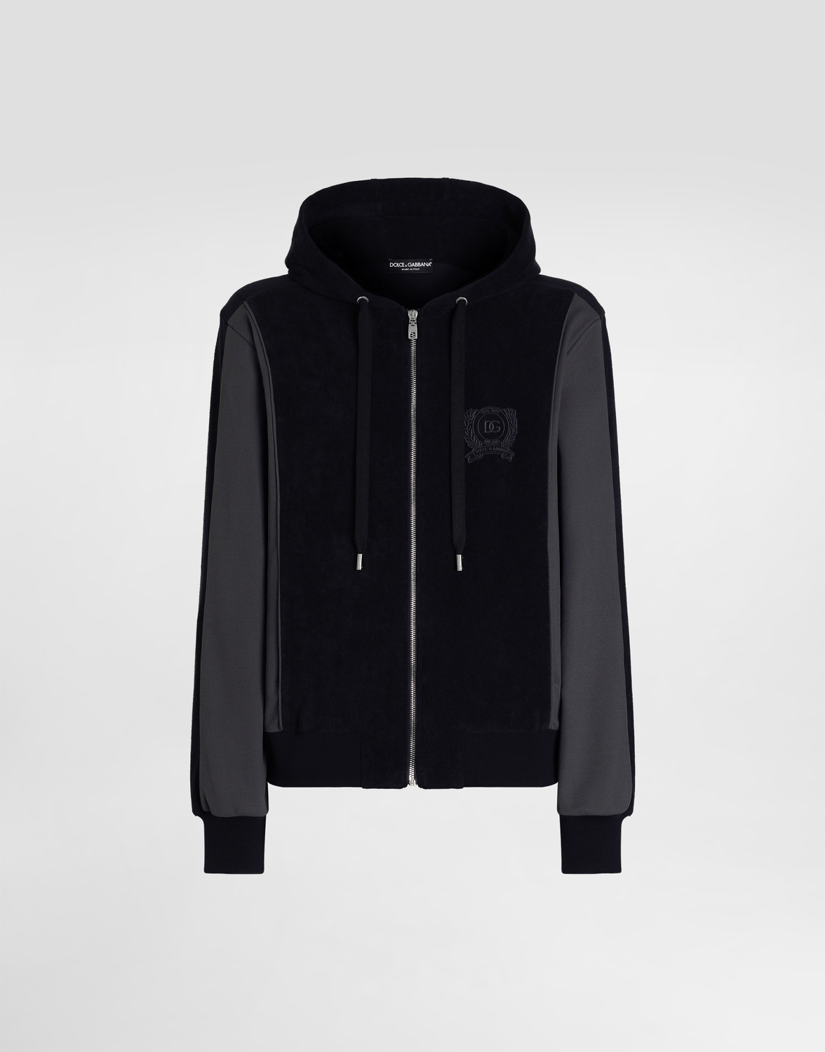 

Хлопковый свитшот из махры DOLCE & GABBANA, синий