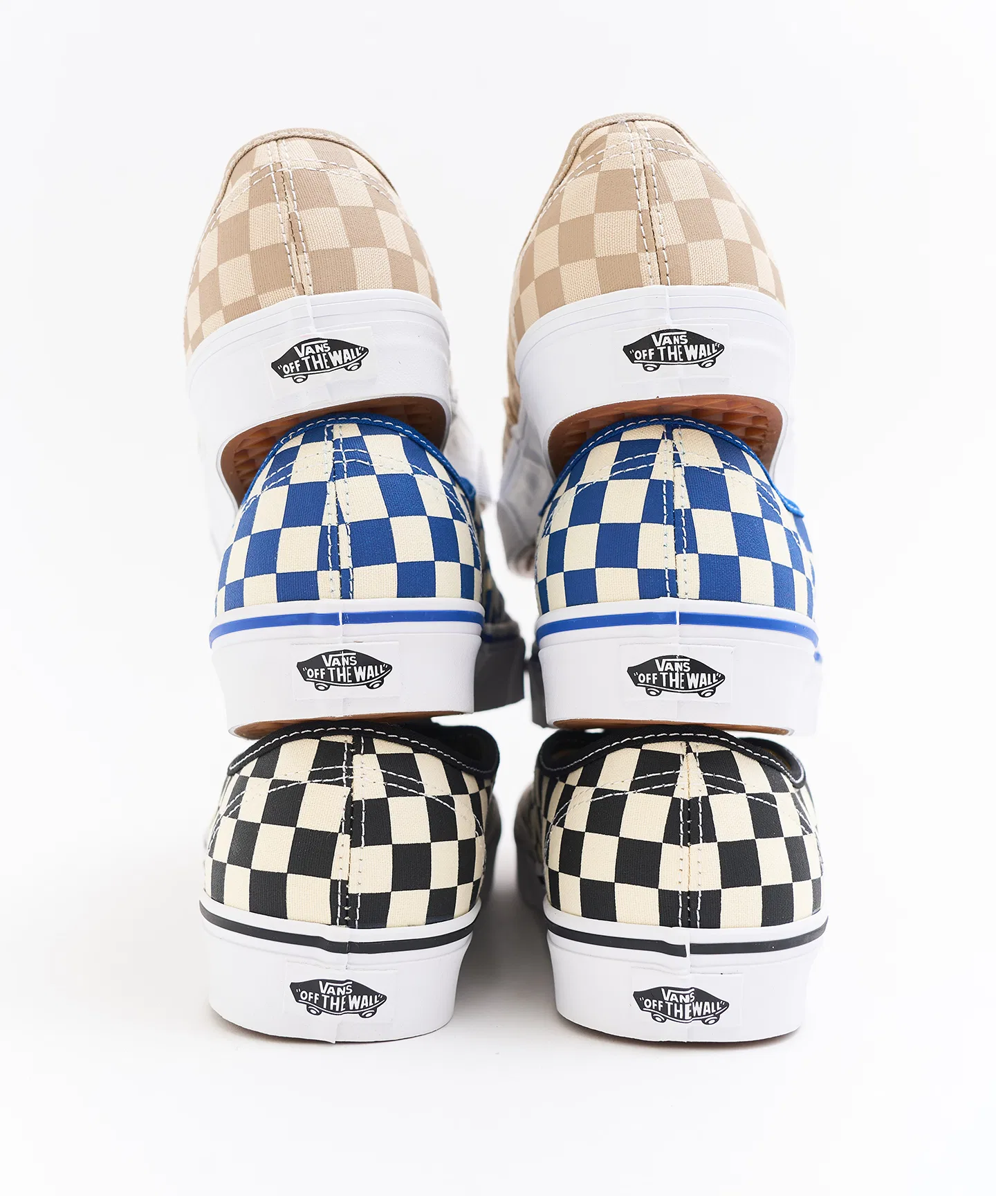 Мужские кеды VANS Authentic клетчатые синие — фото 4