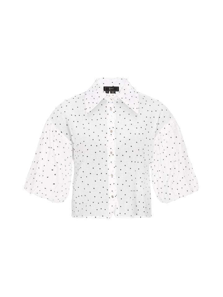 

Блузка faina, цвет offwhite black