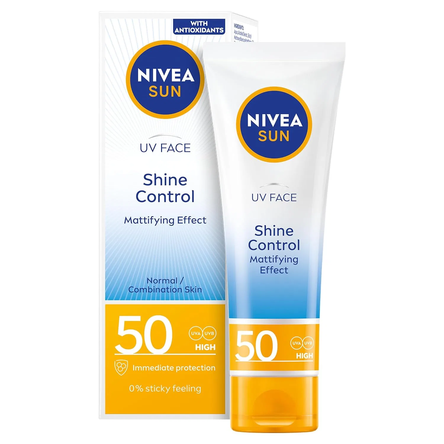 Солнцезащитный крем для лица Nivea UV Face Shine Control SPF50 Nivea Sun