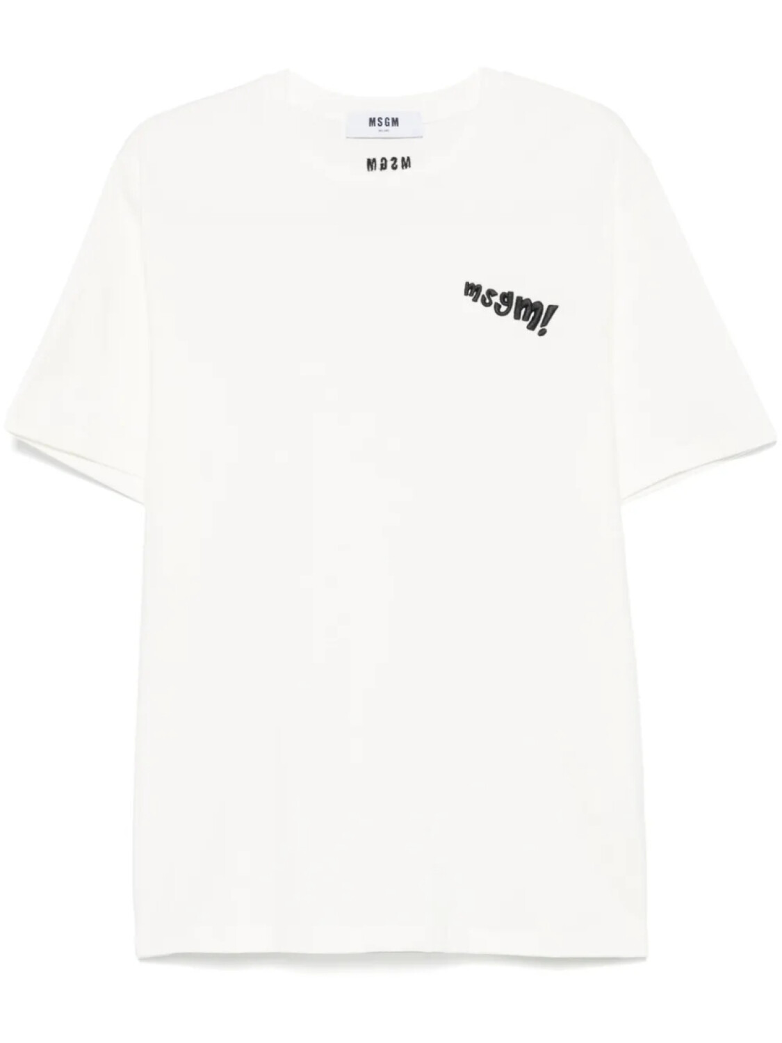 

Футболка с вышитым логотипом MSGM, белый
