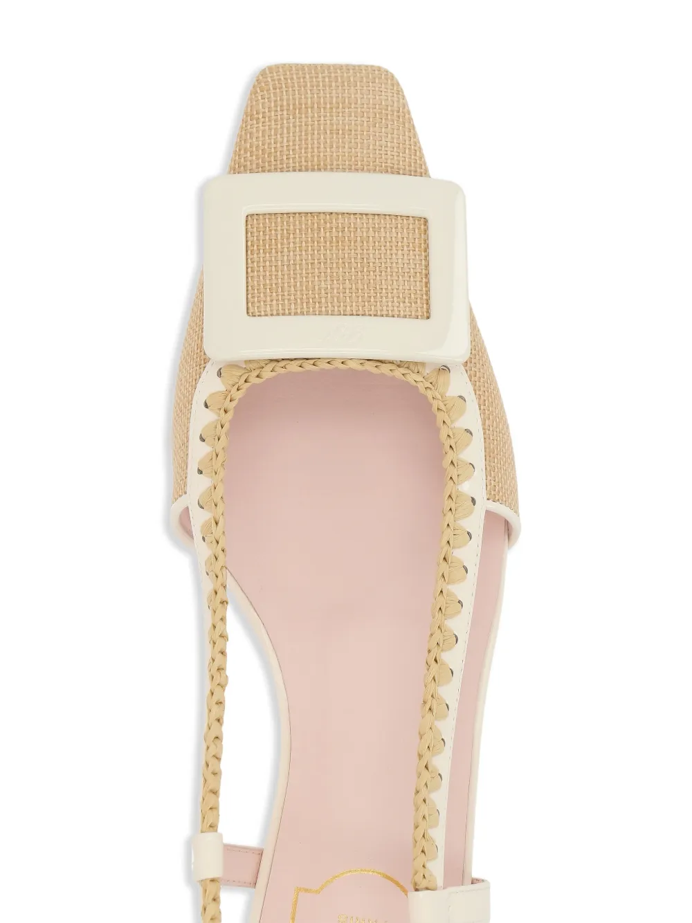 Туфли Belle Vivier с ремешком на пятке Roger Vivier, нейтральный — фото 4
