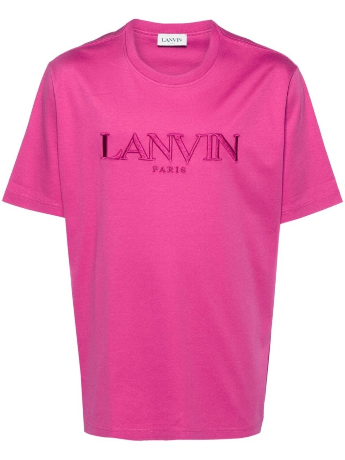 

Lanvin футболка из хлопка с вышитым логотипом, фиолетовый