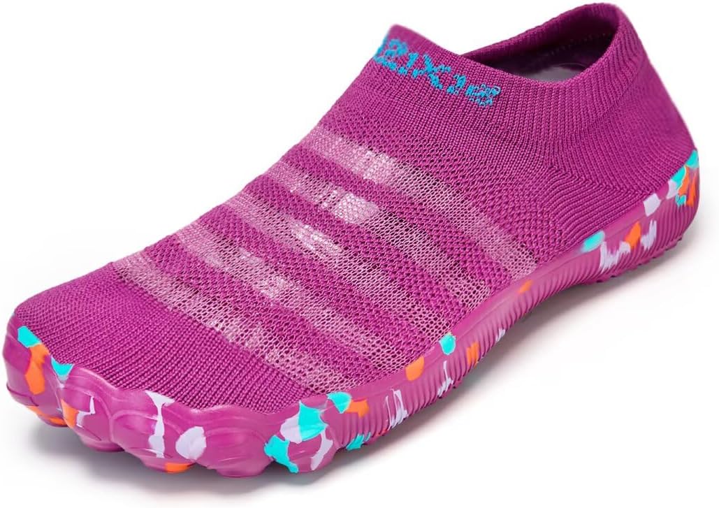 

Быстросохнущие водные туфли TOLLN для мужчин, женщин и подростков - водные носки для пляжа, бассейна, каякинга, походов, серфинга, йоги и активного отдыха на природе, фиолетовый