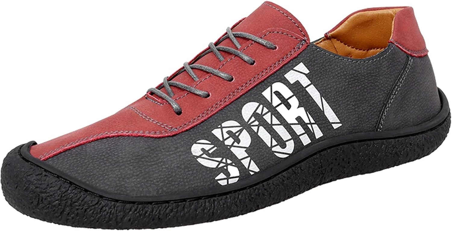 

Мужские лоферы повседневные обувь для ходьбы модные разноцветные ретро бизнес офис формальная обувь с широким носком для улицы походов скалолазания путешествий и вождения Generic