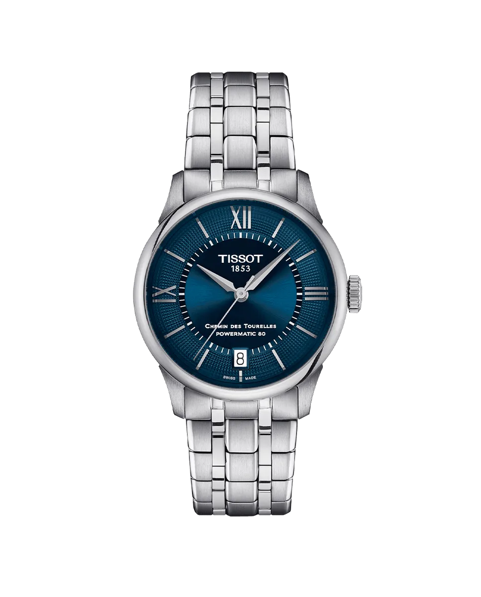 

Женские часы из коллекции Chemin des Tourelles в стальном корпусе Tissot, серебряный