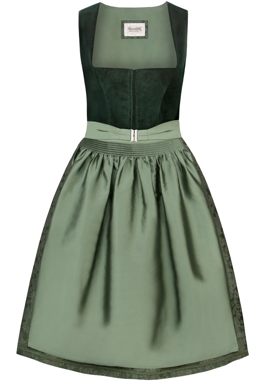 

Широкая юбка в сборку STOCKERPOINT, цвет Light green/Dark green