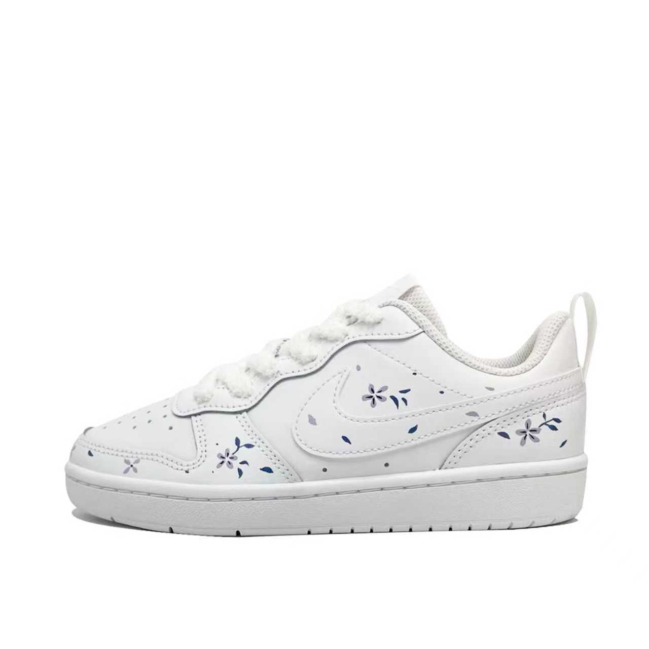 

Детские скейтерские кроссовки Court Borough для младших школьников Nike, белый фиолетовый