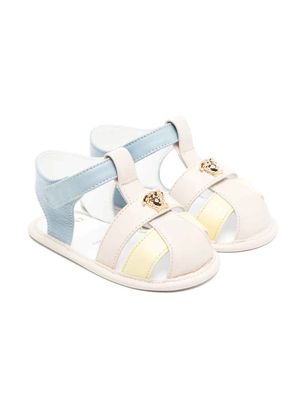 

Кожаные сандалии Versace Kids, нейтральный