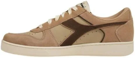 Гимнастические кроссовки Diadora унисекс Magic Basket Low из замшевой кожи, бежевый — фото 3