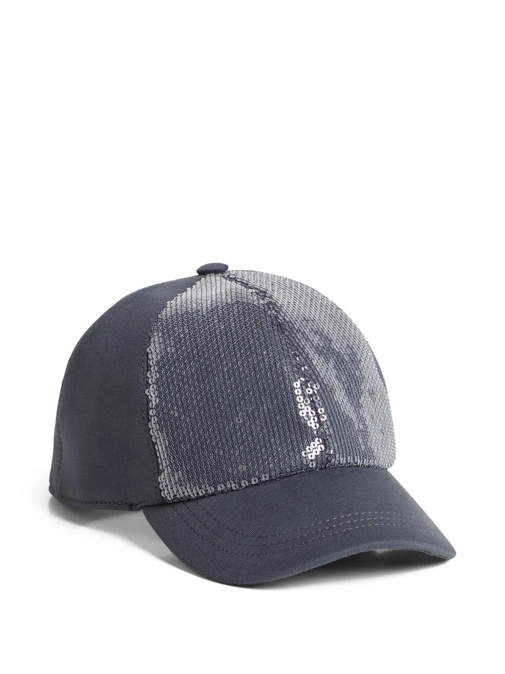 

Бейсболка с пайетками Brunello Cucinelli Kids, синий