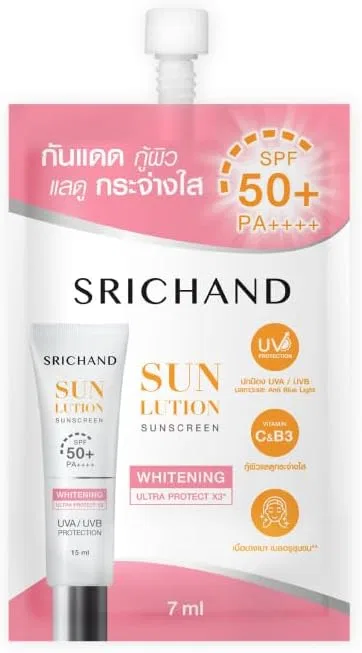 Солнцезащитный лосьон для лица с витаминами SRICHAND Sun Lotion W, 7 мл