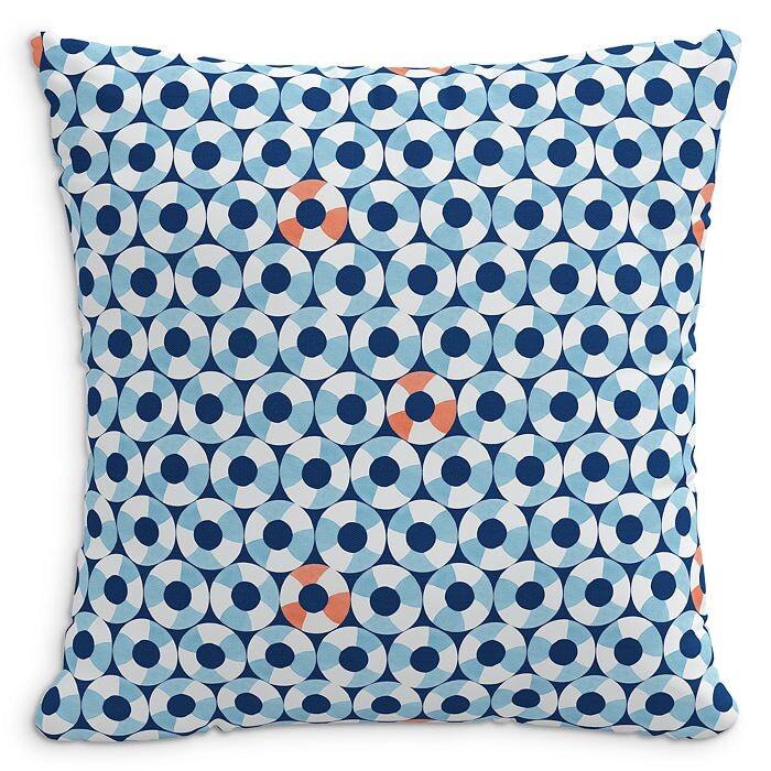 

Серая хлопковая подушка Malin x Cloth & Company 22 x 22 дюйма, синий