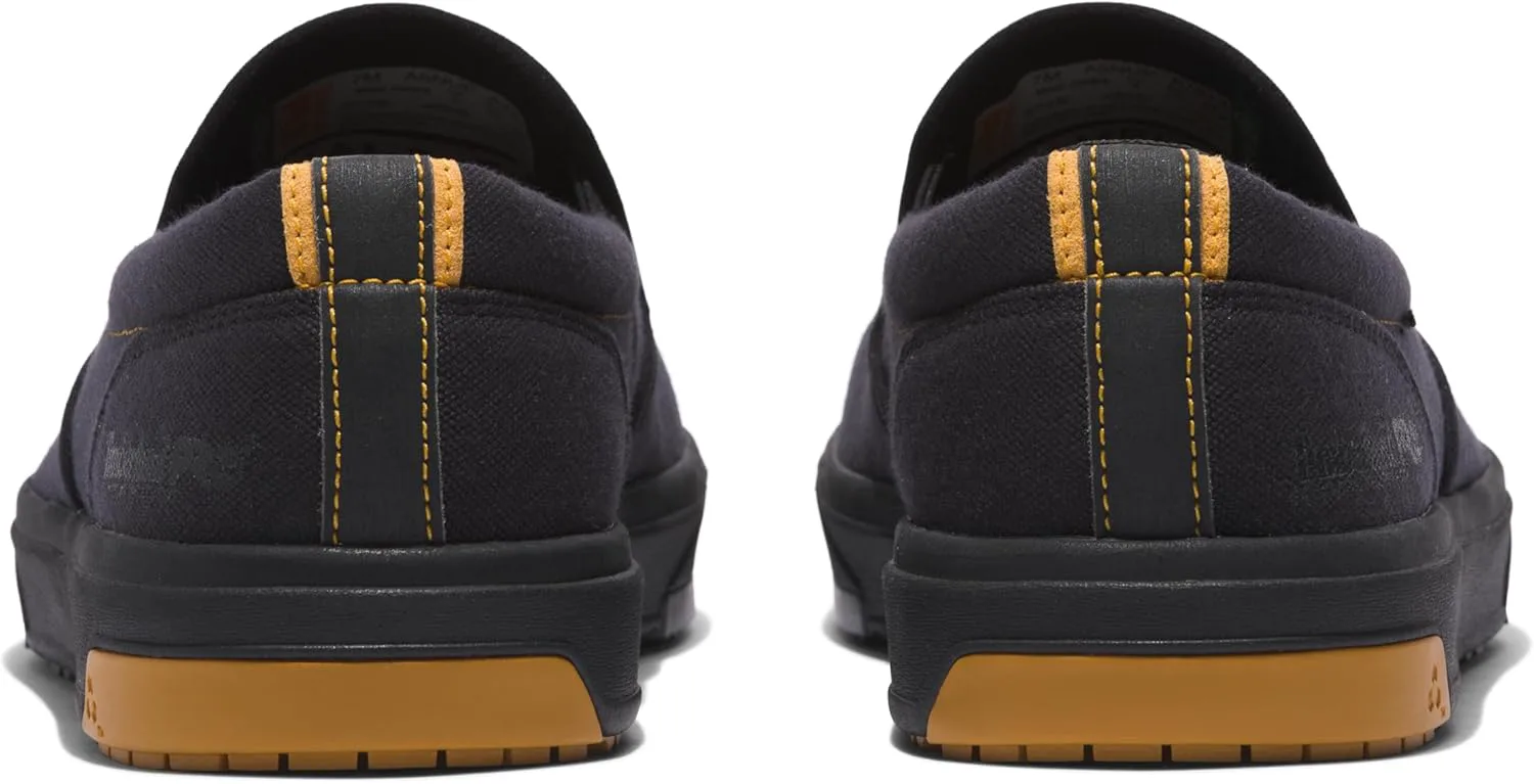 Мужские рабочие туфли Timberland PRO Berkley Slip-on с композитным носком, статическим рассеянием и повседневным промышленным стилем, серый/желтый — фото 4