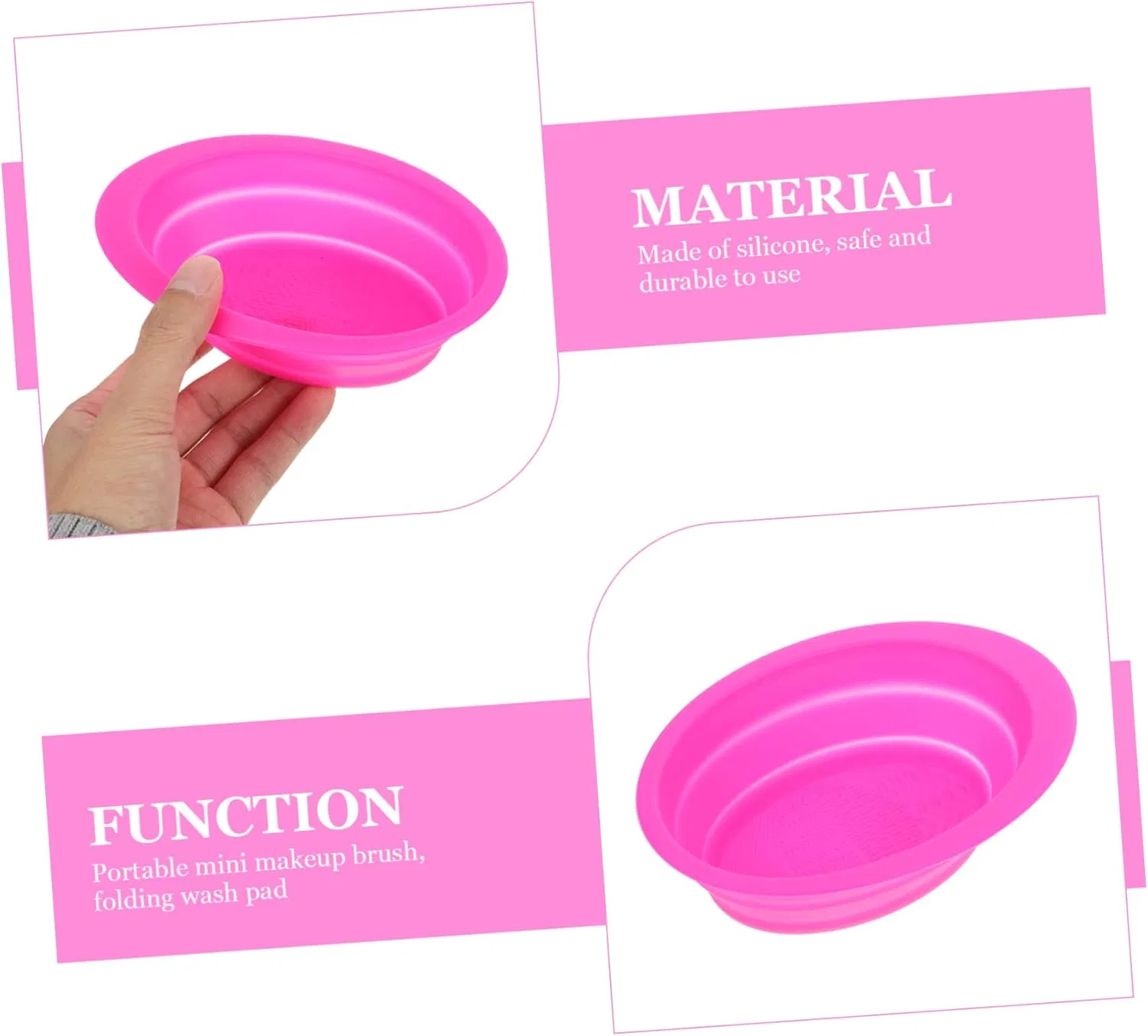 Матовый коврик для чистки кистей Silicone Beatifufu — фото 3