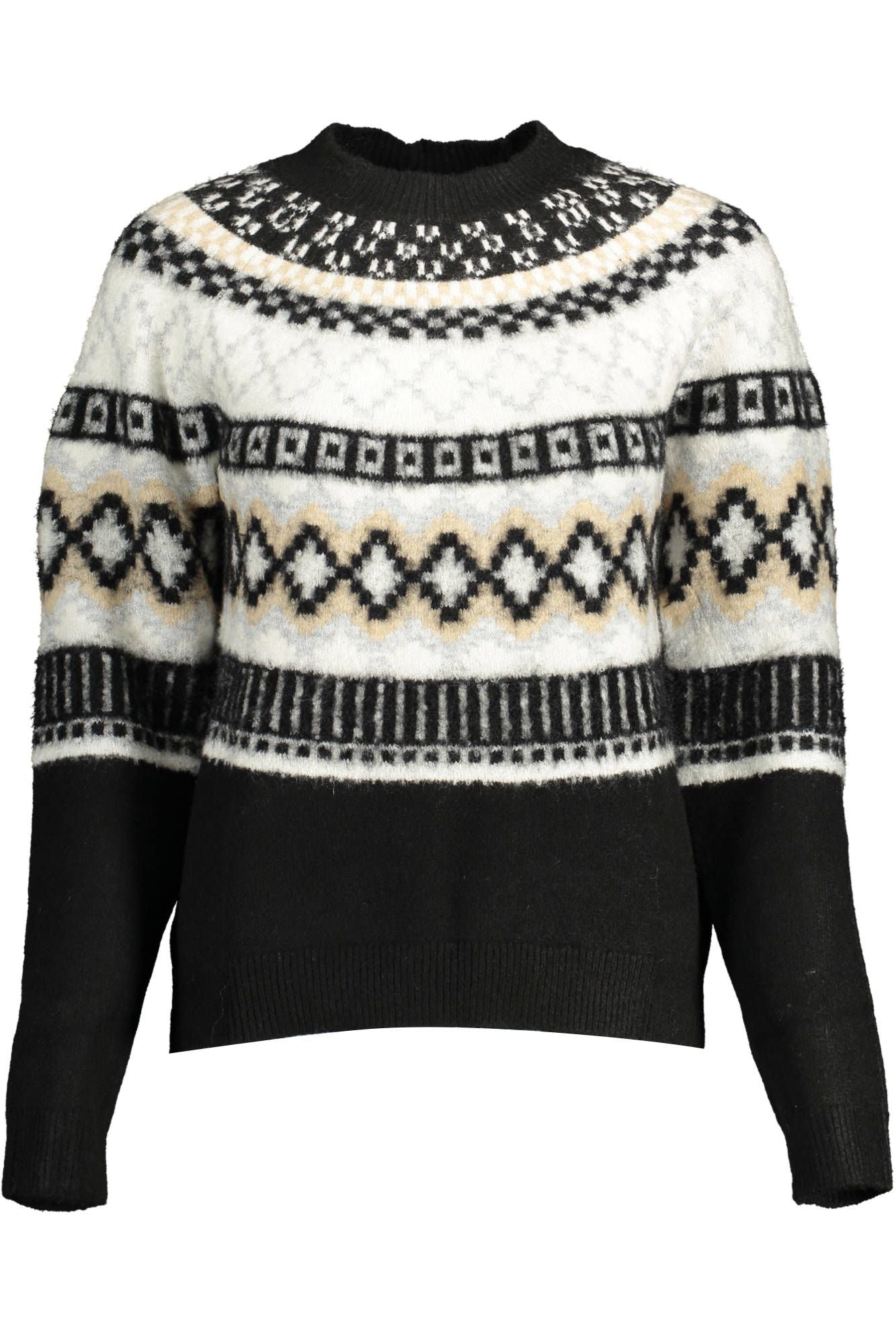 

Женский свитер Desigual Chic с контрастными деталями, черный