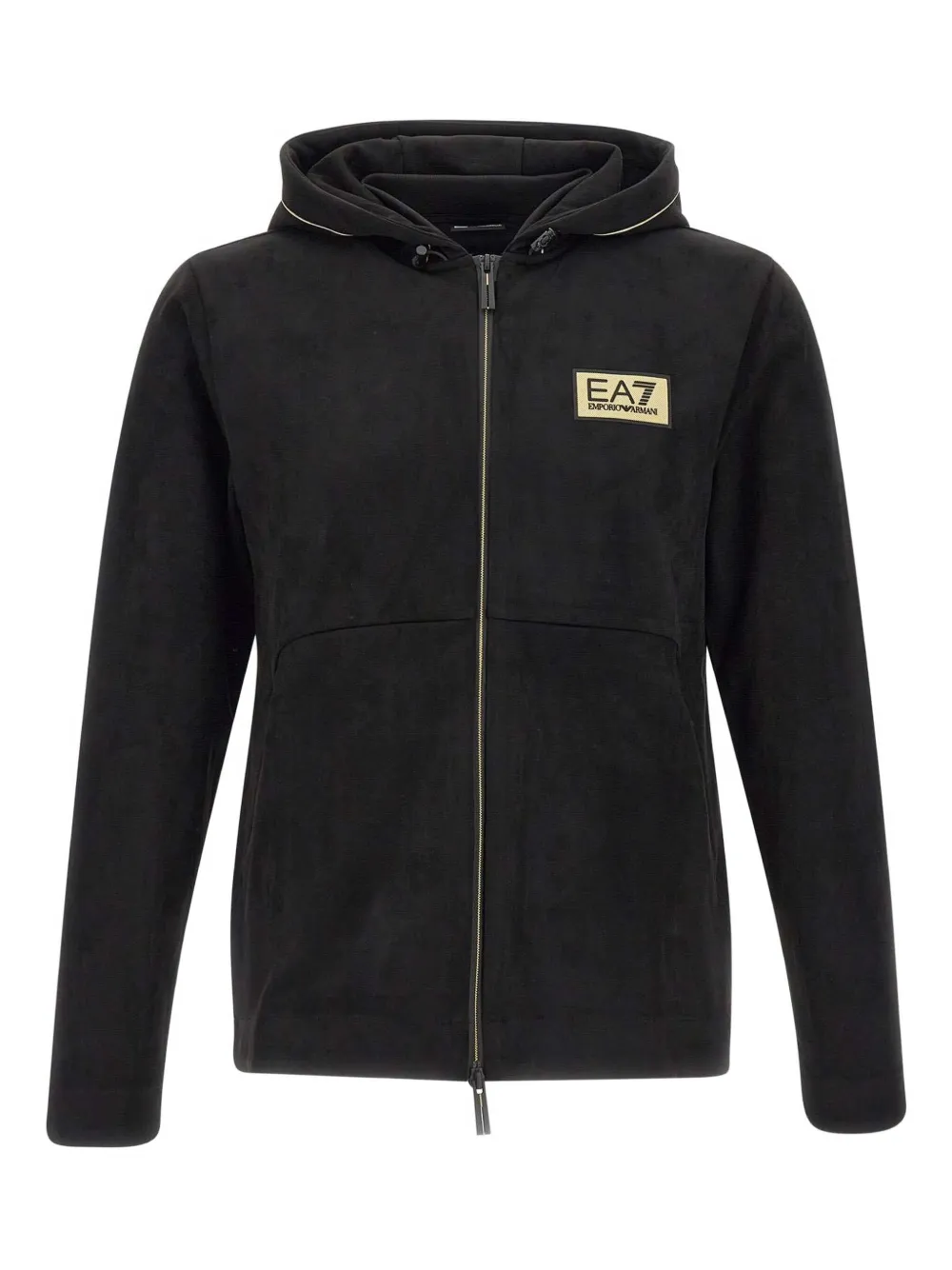 

Куртка с капюшоном и логотипом Ea7 Emporio Armani, черный