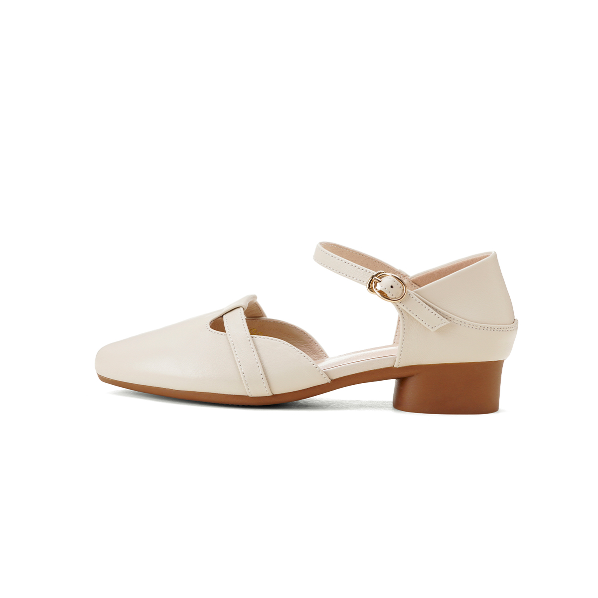 Повседневные однобортные туфли женские GOLDLION, Beige