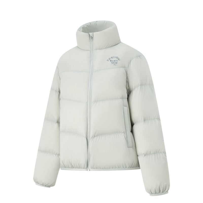 

LINING Спортивная куртка пуховик женская капельный серый, Waterdrop Gray