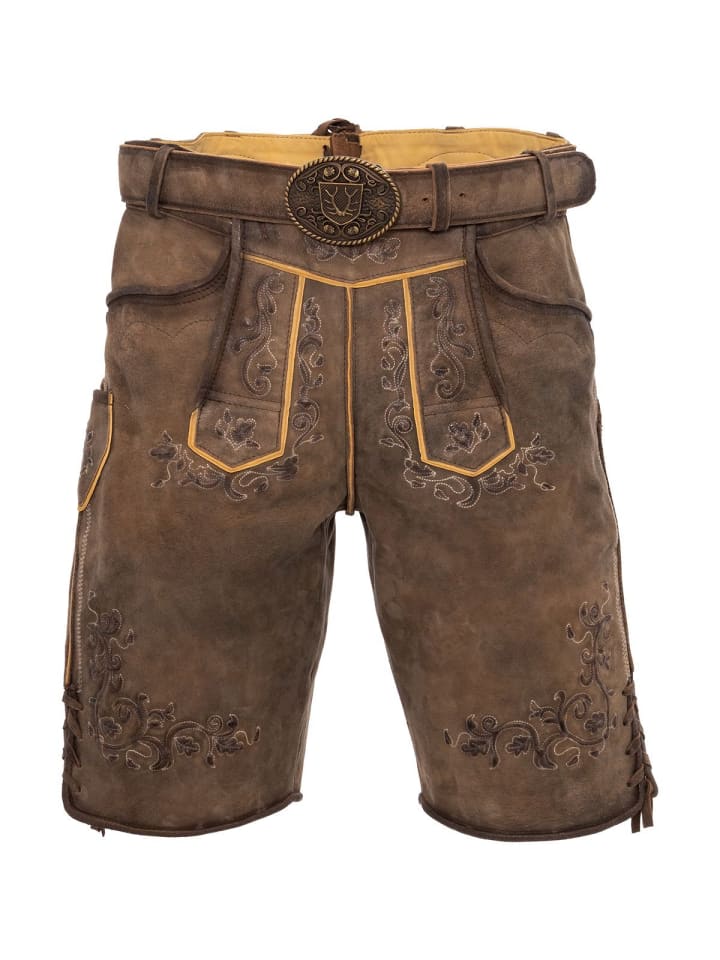 

KRÜGER Кожаные брюки 961267 коричневого цвета