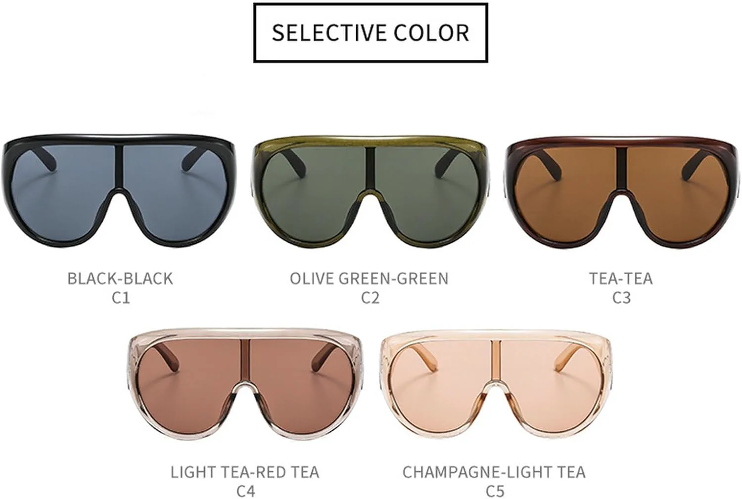 

Модные солнцезащитные очки-пилот большого размера для женщин и мужчин, современная цельная оправа, солнцезащитные очки с защитой от УФ-излучения UV400 mincl, Black