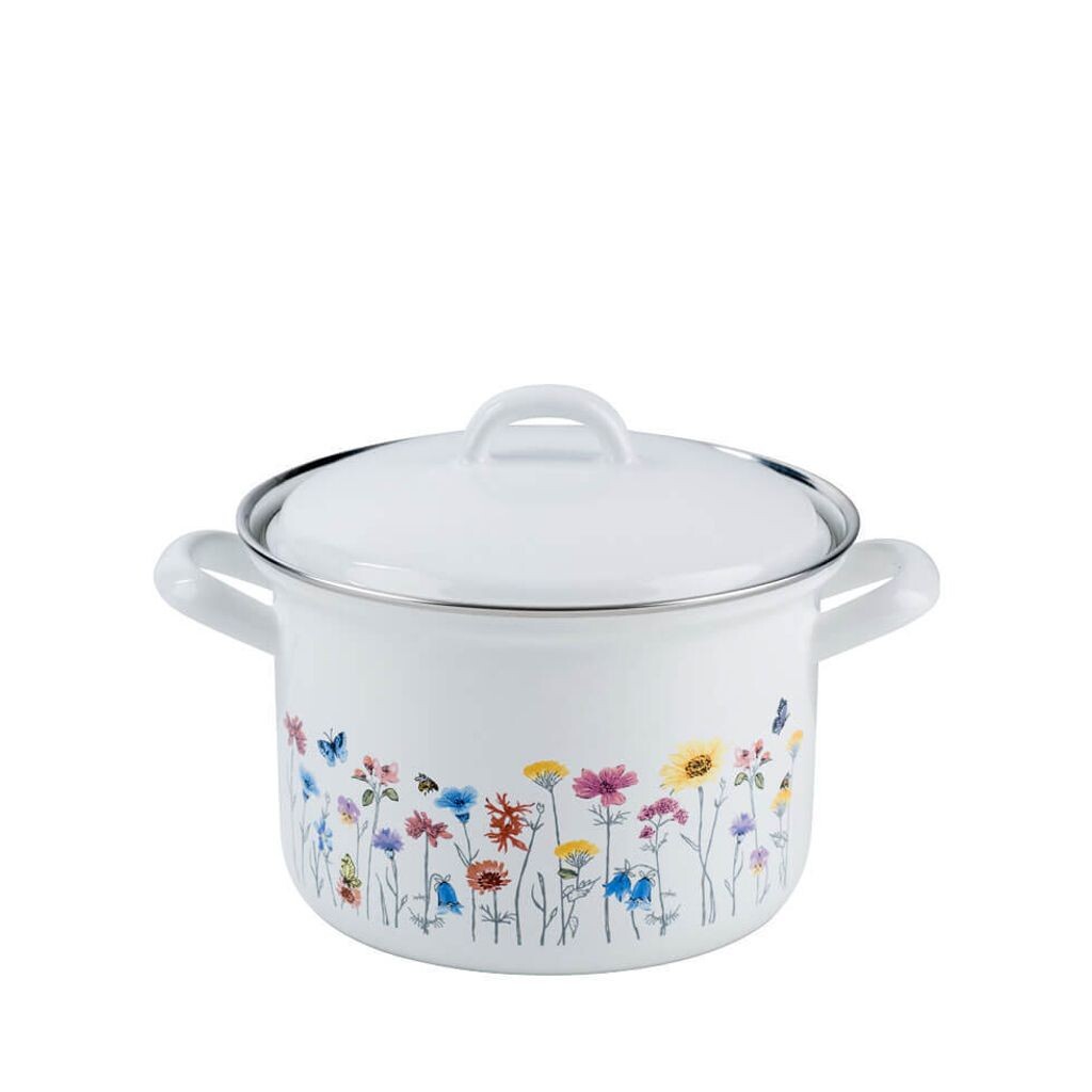 

Кастрюля для приготовления мяса Riess Country Flora с крышкой Ø16 см, 1,5 л, индукционная